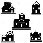 Abstract Buildings Icons